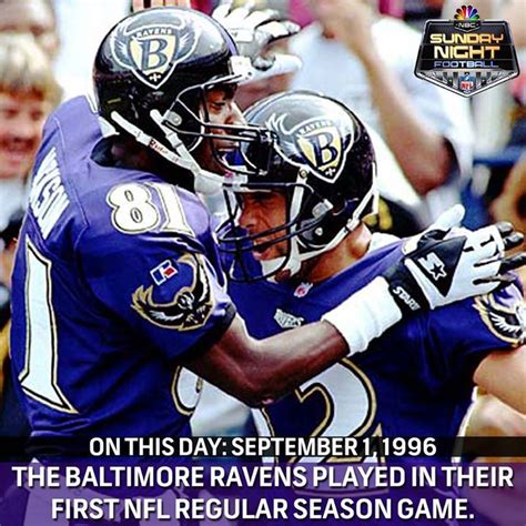 On this day (September 1, 1996): The Baltimore Ravens defeated The ...