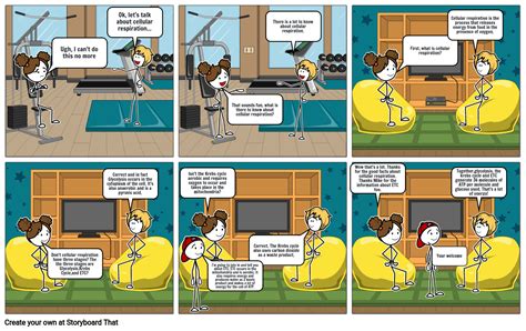 Cellular Respiration Comic Strip Storyboard by e0d7503b