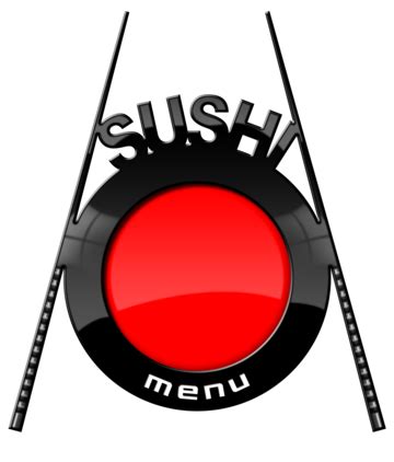 Sushi Menu Banner With Chopsticks Cafe, Word, Bar, Lunch PNG Transparent Image and Clipart for ...