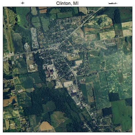 Aerial Photography Map of Clinton, MI Michigan