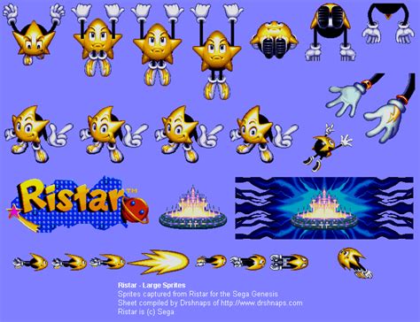 Genesis / 32X / SCD - Ristar - Large Sprites - The Spriters Resource