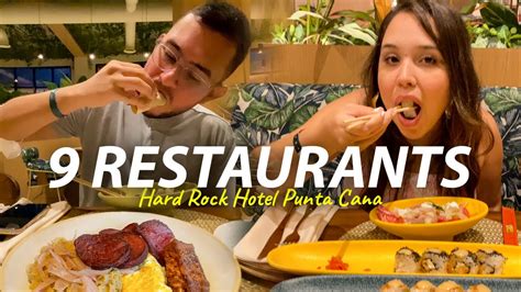 🍽 Probamos los RESTAURANTES del HARD ROCK Hotel PUNTA CANA | ¿Cuál fue nuestro favorito? - YouTube