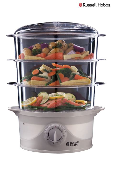 Russell Hobbs 3 Tier Steamer - Silver | Steamer recipes, Food, Cooking