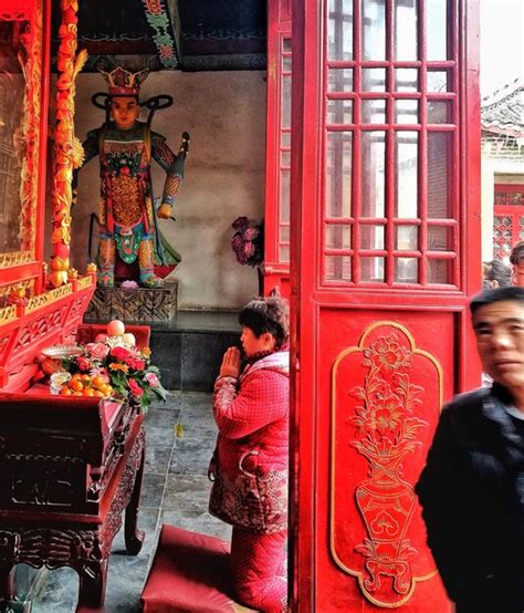 Premium Photo | People praying at temple