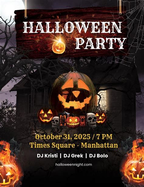 Halloween Flyer Template Free