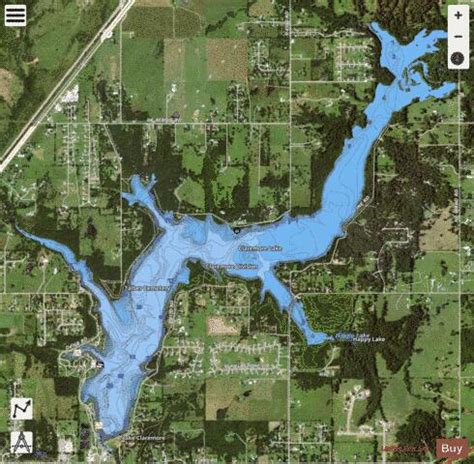 Lake Claremore Fishing Map | Nautical Charts App