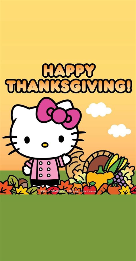 Happy Thanksgiving Hello Kitty Wallpapers - Wallpaper Cave