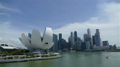 Marina Bay Skyline, Singapore. 1627276 Stock Video at Vecteezy