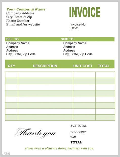 Invoice Template Instant Download Editable Invoice Printable Invoice Receipt Digital Invoice - Etsy