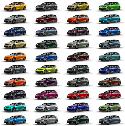 2019 VW Golf R Color Choices Available | 40 Colors on sale now