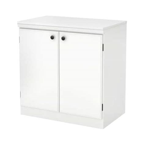 South Shore Morgan Pure White Storage Cabinet 7260722 - The Home Depot