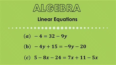 Linear Equations. Examples. - YouTube