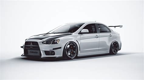 Mitsubishi lancer evolution X tuning 3D model | CGTrader