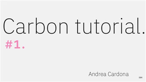 Carbon Design System React Tutorial #1 of 5 pt. series - YouTube