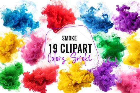 Colorful Smoke Clipart Graphic by Aspect_Studio · Creative Fabrica