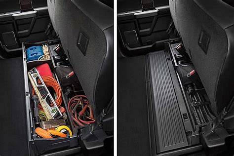 Super Duty Rear seat lockable folding storage - Ford F150 Forum - Community of Ford Truck Fans