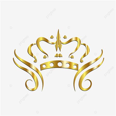 Crowns Vector Hd Images, Crown Vector, Yellow, Right, Queen PNG Image ...