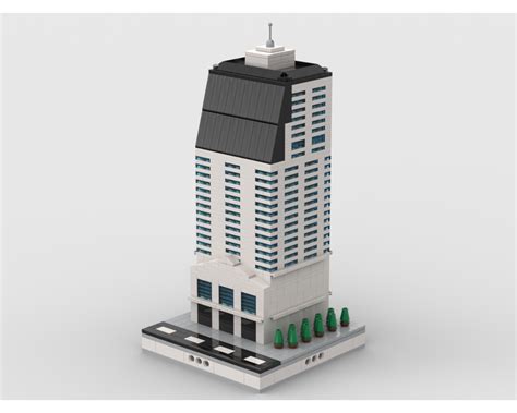 LEGO MOC Skyscraper building #8 | for modular city by gabizon | Rebrickable - Build with LEGO