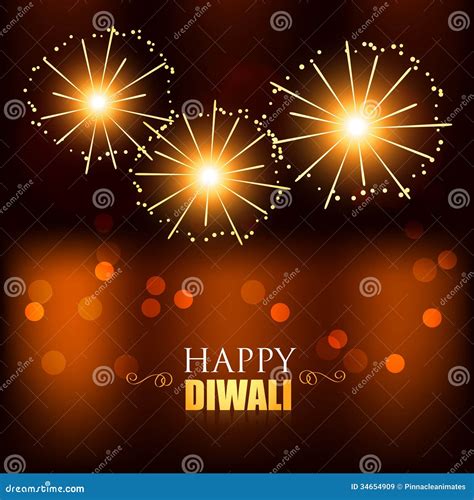 Diwali festival fireworks stock vector. Illustration of diwali - 34654909