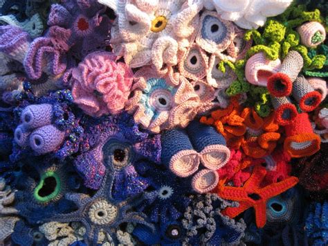 The Crochet Coral Reef Project [25 pics] | Reef pattern, Coral reef, Crochet