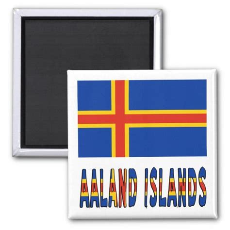 Aaland Islander Flag Aaland Islands Flag Colors Magnet | Zazzle.com | Islands flag, Custom ...