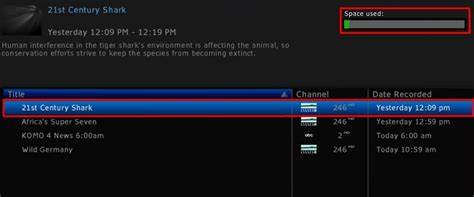 HD Guide PVR: Recording Overview