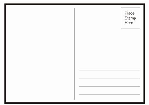 Fantastic Free Blank Postcard Template For Word | Postcard template ...