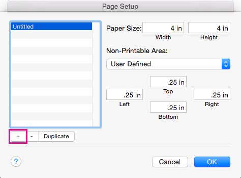 Setting paper size in word