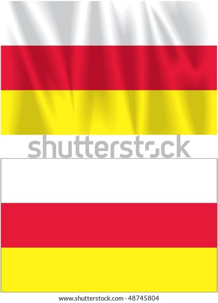 Flag South Ossetia Stock Illustration 48745804