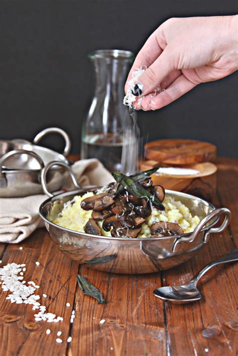 Creamy Risotto with Crispy Mushrooms - bell' alimento