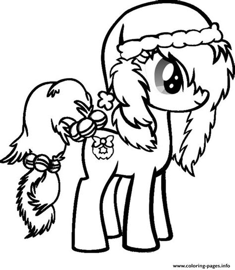 My Little Pony Christmas Coloring page Printable