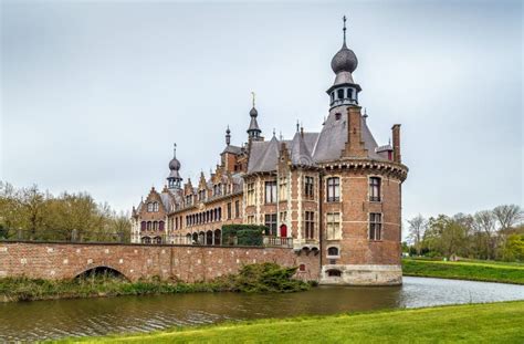 Ooidonk Castle, Belgium stock photo. Image of brick, european - 71505782