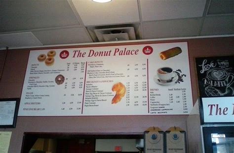 Menu at The Donut Palace, Knoxville, Schaad Rd