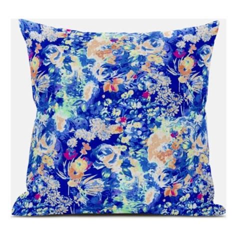 Sea Garden Rose Throw Fabric Pillow in Light Green Magenta 20x20, 1 ...