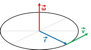 Why the direction of the omega (angular velocity vector) is along the ...