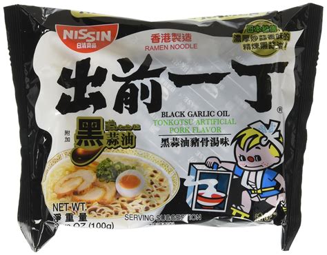 Buy NISSINDemae Ramen Black Garlic Oil Tonkotsu Flavour Instant Noodle 100g x 30 Online at ...