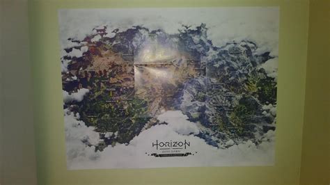 Found a spot for the map poster that came with my FuturePress HZD ...