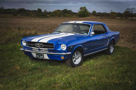 1960s Blue Ford Mustang