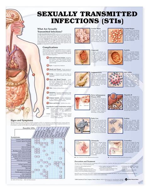 Sexually Transmitted Infections (STIs) Chart / Poster - Laminated | Medical technology, Nursing ...