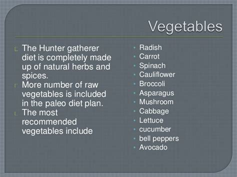 What to include in the hunter gatherer diet