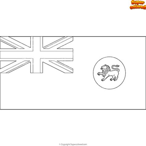 Coloring page Flag of Tasmania Australia - Supercolored.com