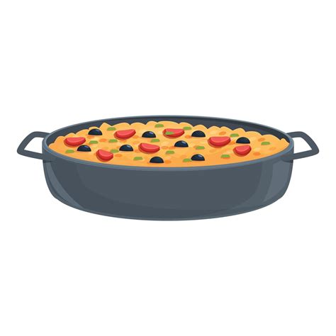 Paella shrimp icon cartoon vector. Food shrimp 14368549 Vector Art at ...