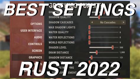 BEST Rust PVP Settings For 2022 (Easy Guide to BOOST FPS) - YouTube