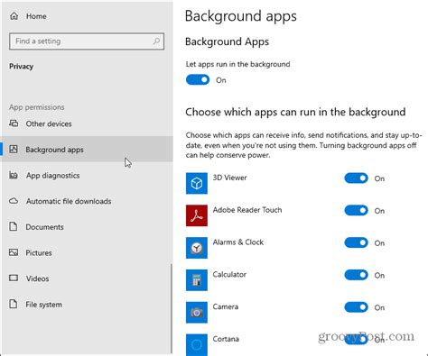 How to Stop Windows 10 Apps from Running in the Background