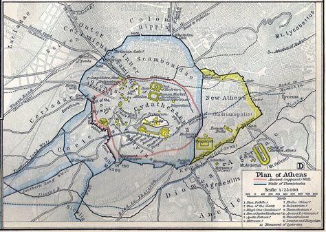 Ancient Athens Map