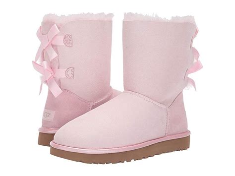 UGG Bailey Bow II Metallic Women's Boots Seashell Pink | Ugg boots, Kids ugg boots, Uggs with bows