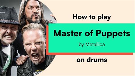 How to play 'Master of Puppets' by Metallica on drums / Drum Sheet Music - YouTube