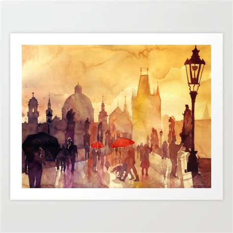 Charles Bridge Art Print by takmaj | Society6