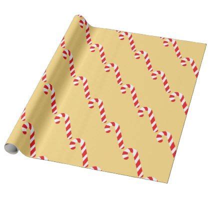 Candy Cane Wrapping Paper - christmas craft supplies cyo merry xmas santa claus family holidays ...