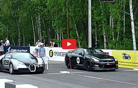 Video: Bugatti Veyron Vs. 1,000 hp Nissan GT-R | VW Golf Tuning